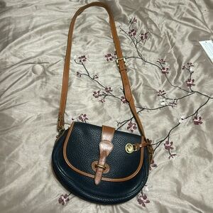Dooney & Bourke Brown and Green Crossbody Bag